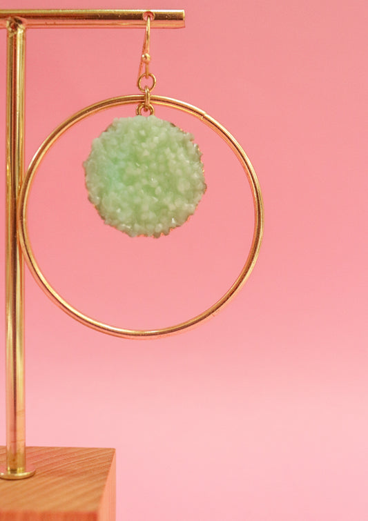 Round dangler earrings