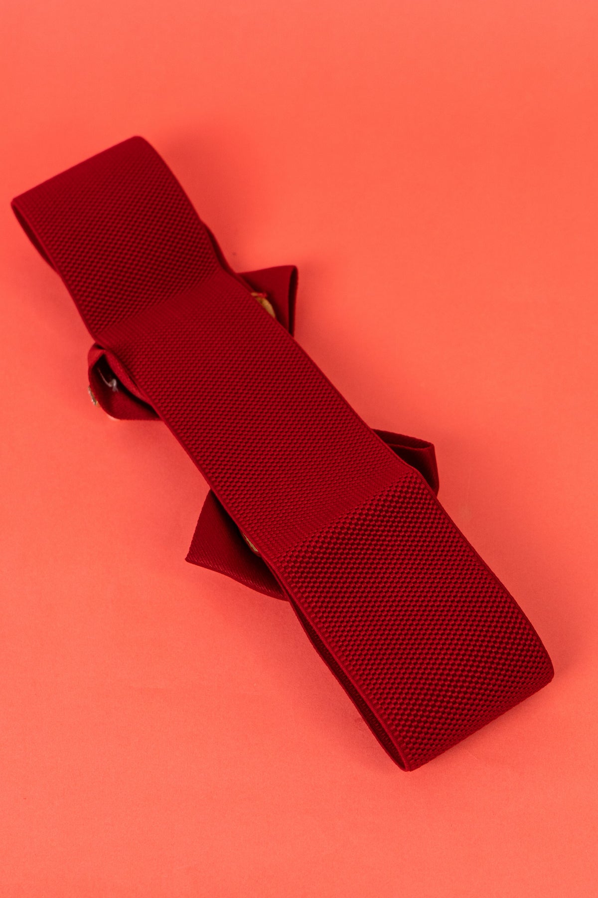 Maroon bow western waist belt