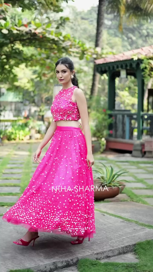 CANDY CRUSH PINK PARTY LEHENGA