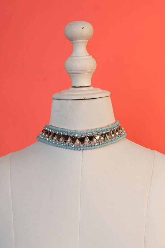 Kundan beaded boho choker.
