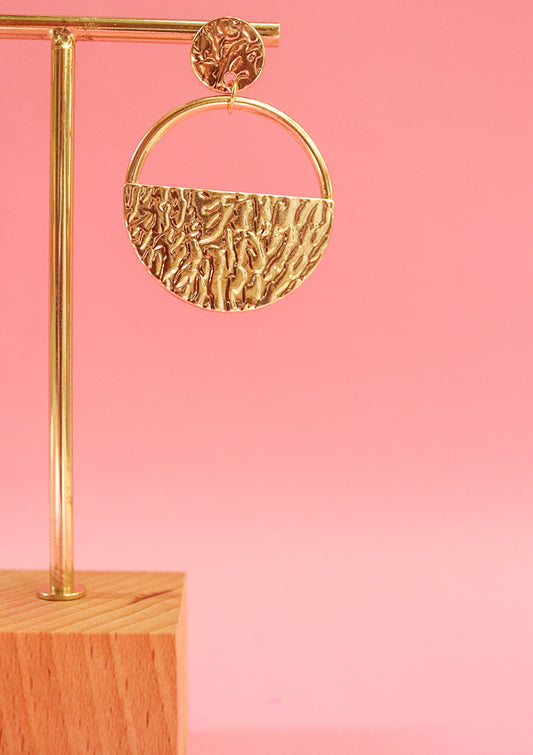 Hallow coin earrings