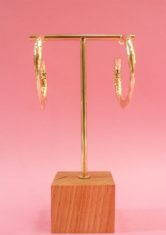 Half-open hoop earrings