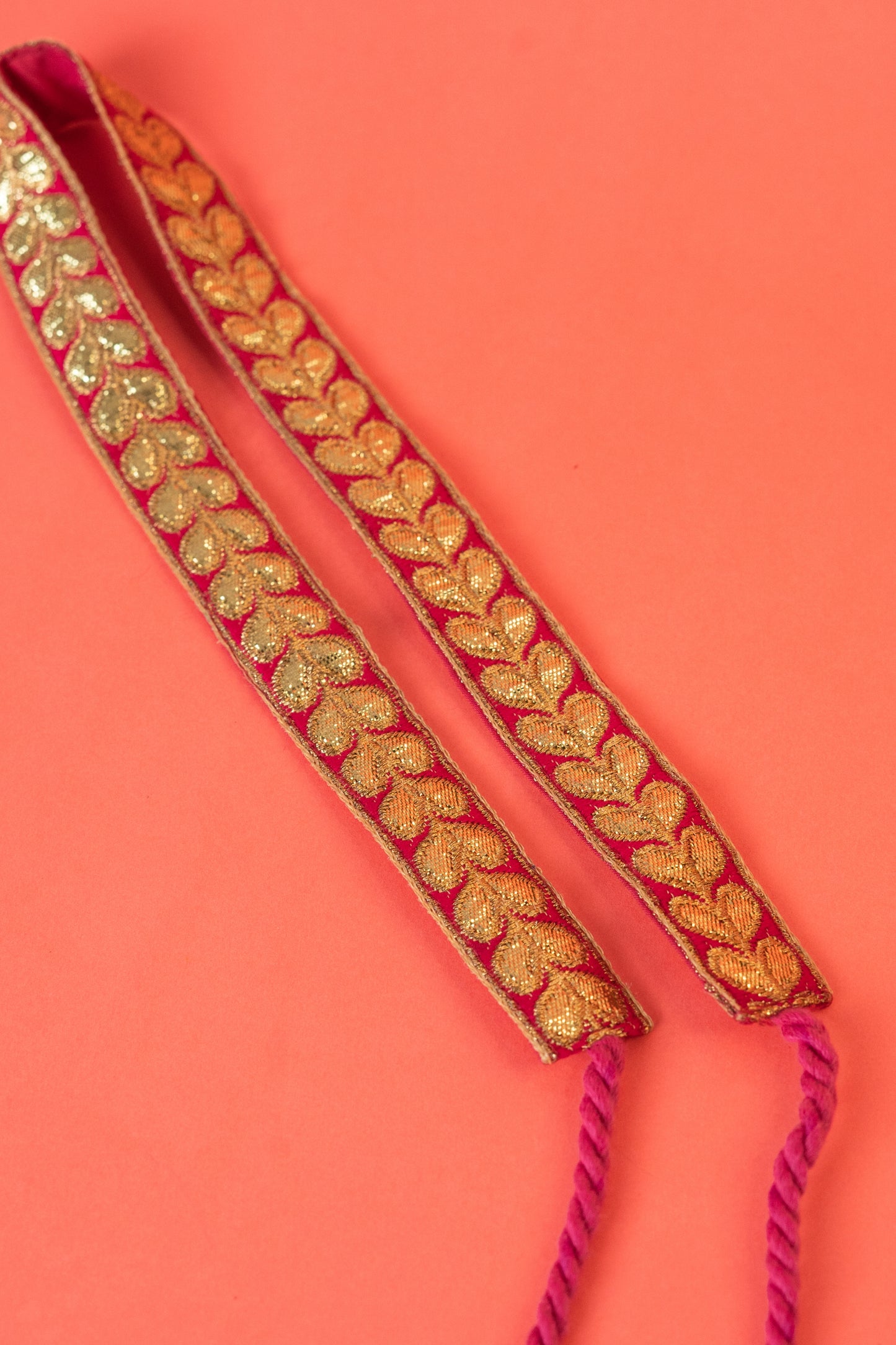 Pink Gotta Patti Traditional Belt