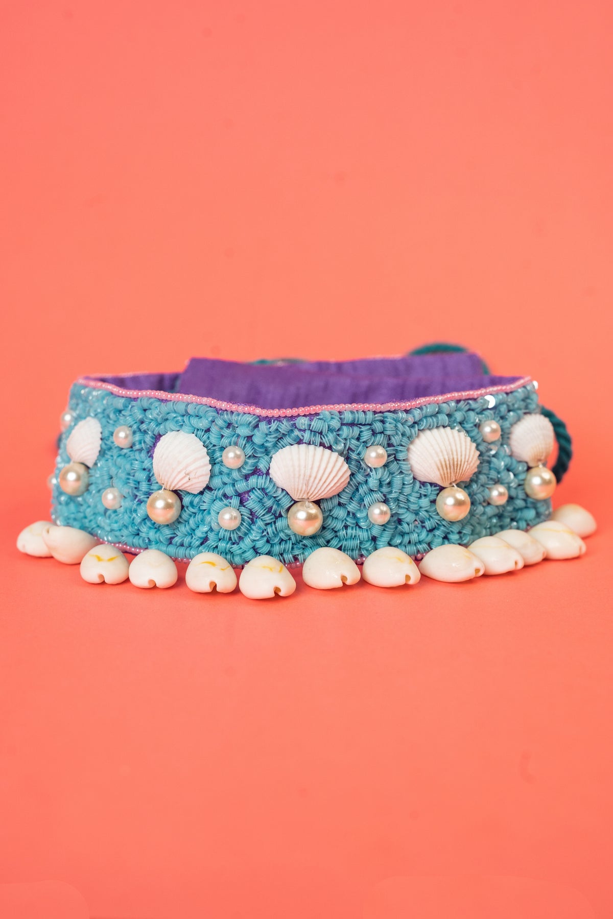 Shells & Pearl beaded handcrafted waist belt