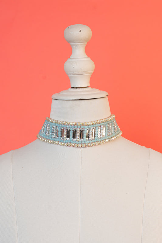 Kundan beaded handcrafted choker